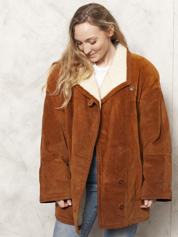 Vintage Online Store 70 s Brown Sherpa Jacket Northern Grip NorthernGrip