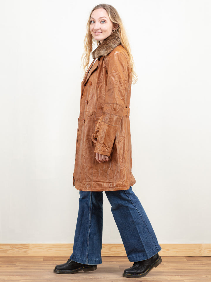 Vintage 90's Women Leather Coat - NorthernGrip