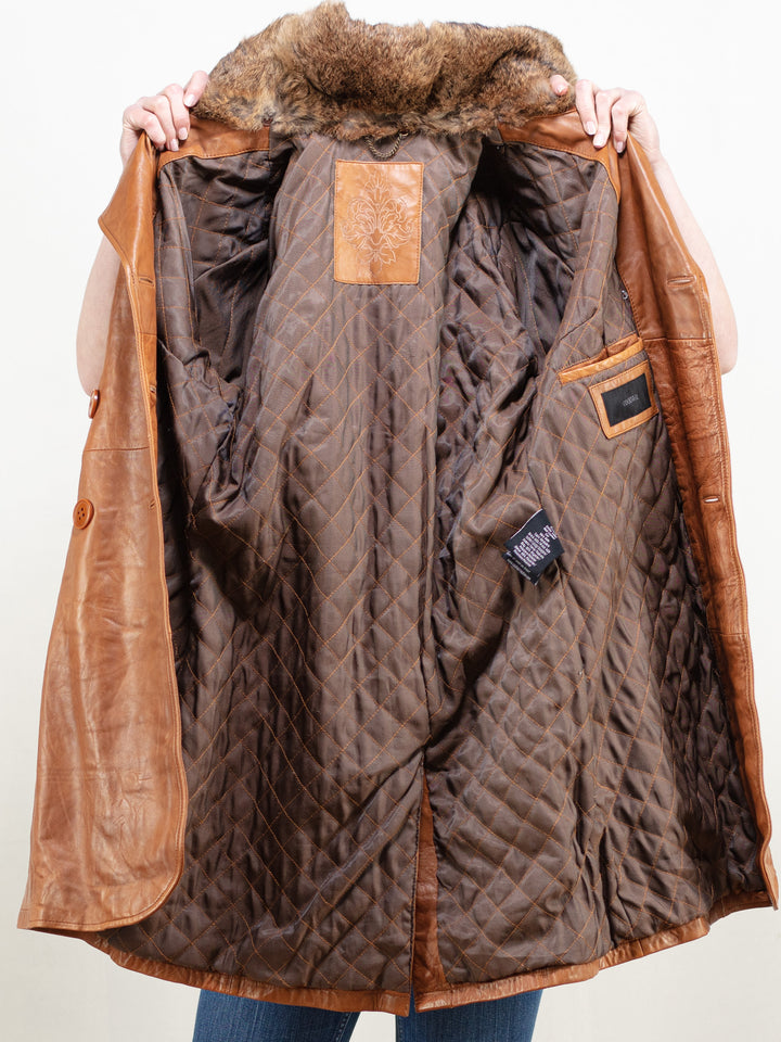 Vintage 90's Women Leather Coat - NorthernGrip