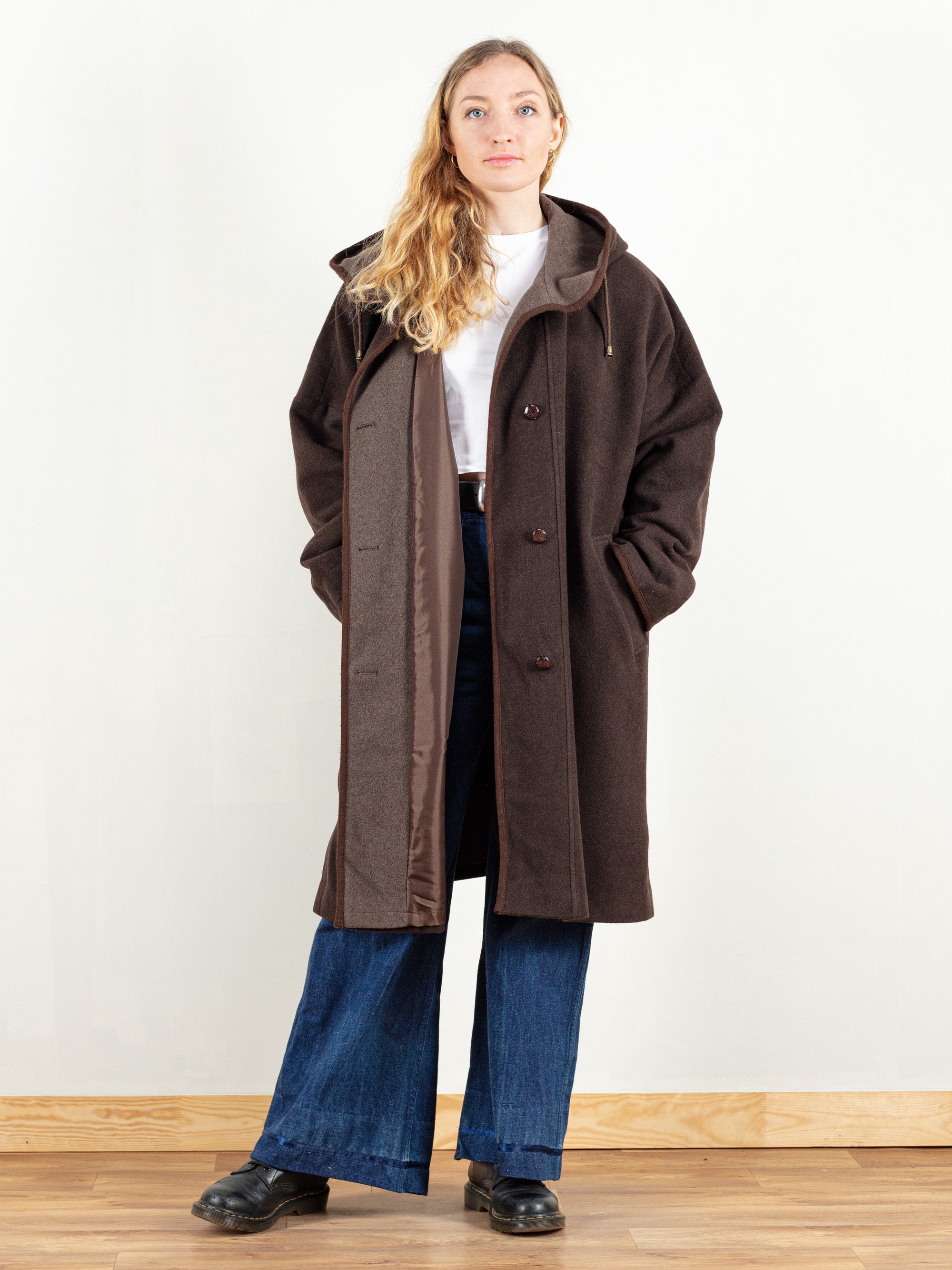 Vintage hooded coat sales