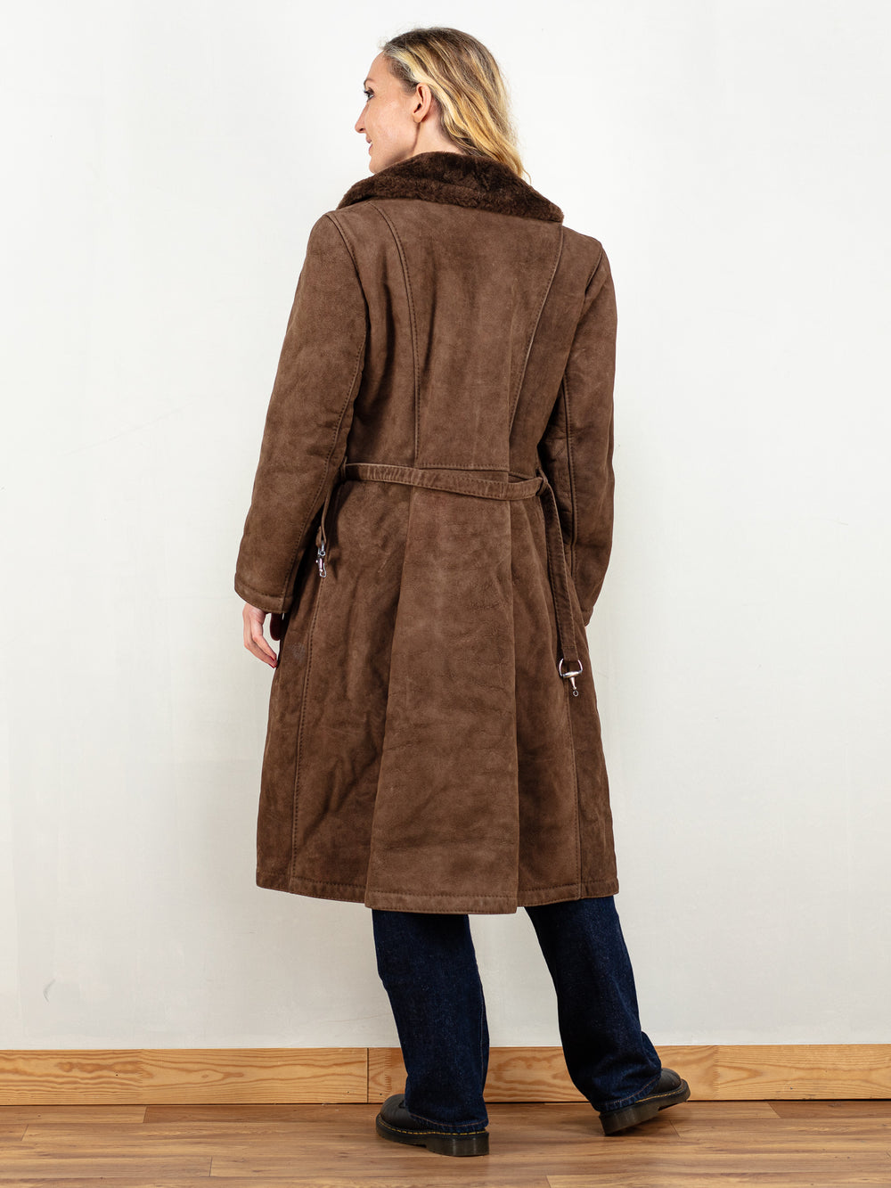 Vintage 70's Women Penny Lane Coat in Brown - NorthernGrip