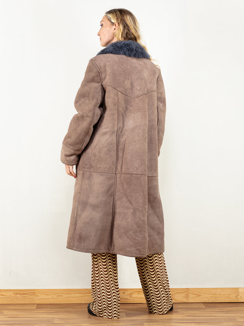 Vintage 70's Women Penny Lane Coat in Brown - NorthernGrip