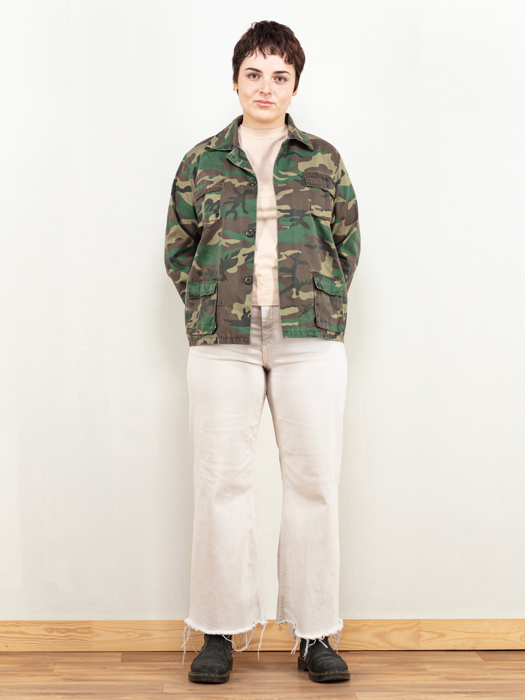 Online Vintage Store | 80's Women Camouflage Jacket | Northern