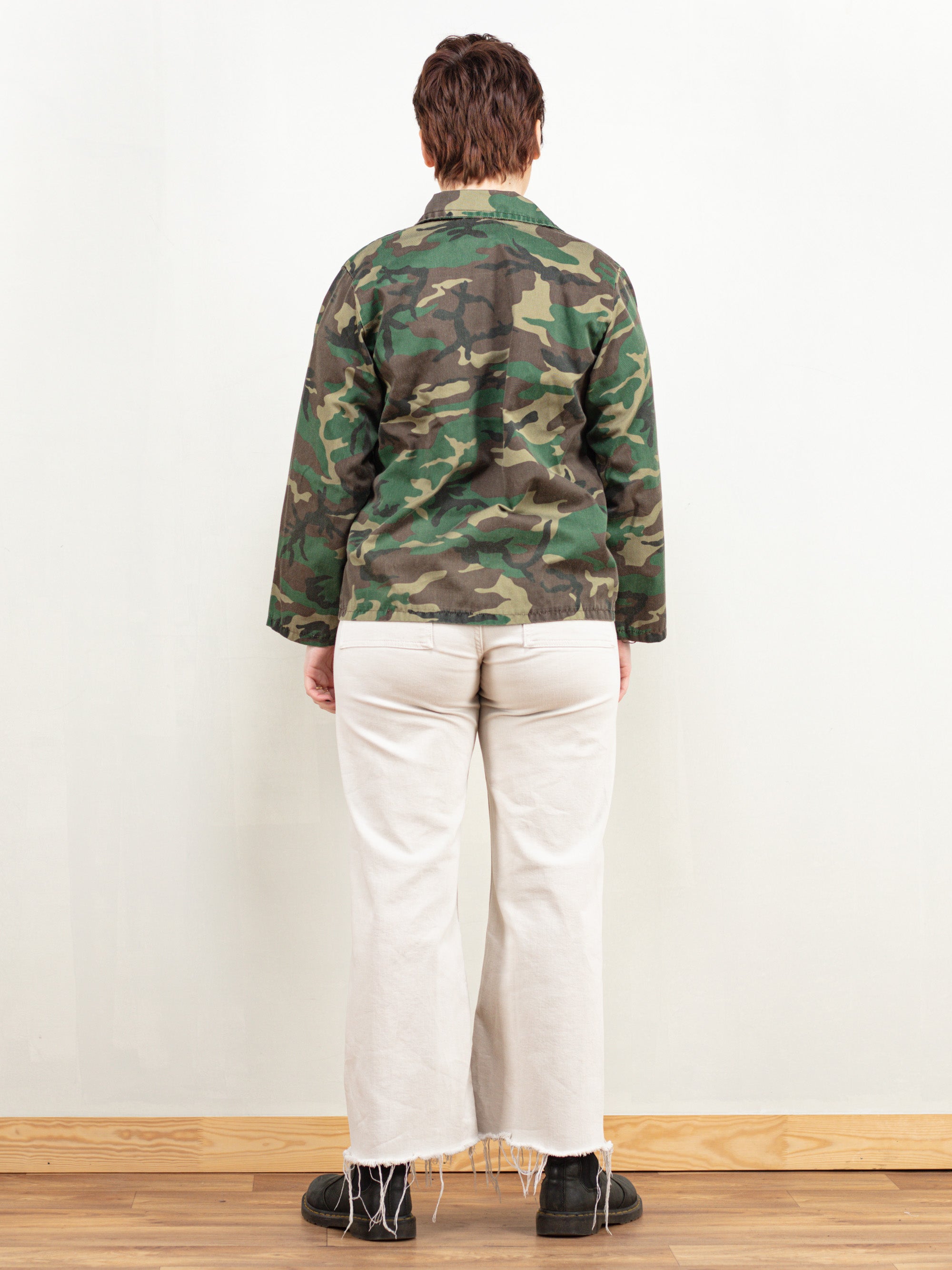 Online Vintage Store | 80's Women Camouflage Jacket | Northern