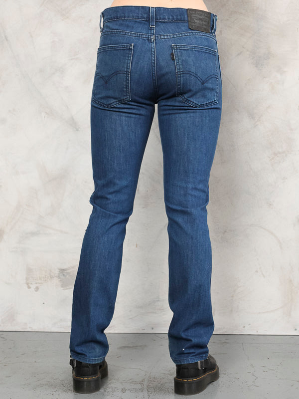 Slim Fit Jeans vintage 90s dark wash blue jeans blue jeans 90s women skinny jeans casual bottoms women slim jeans 80s clothing size medium