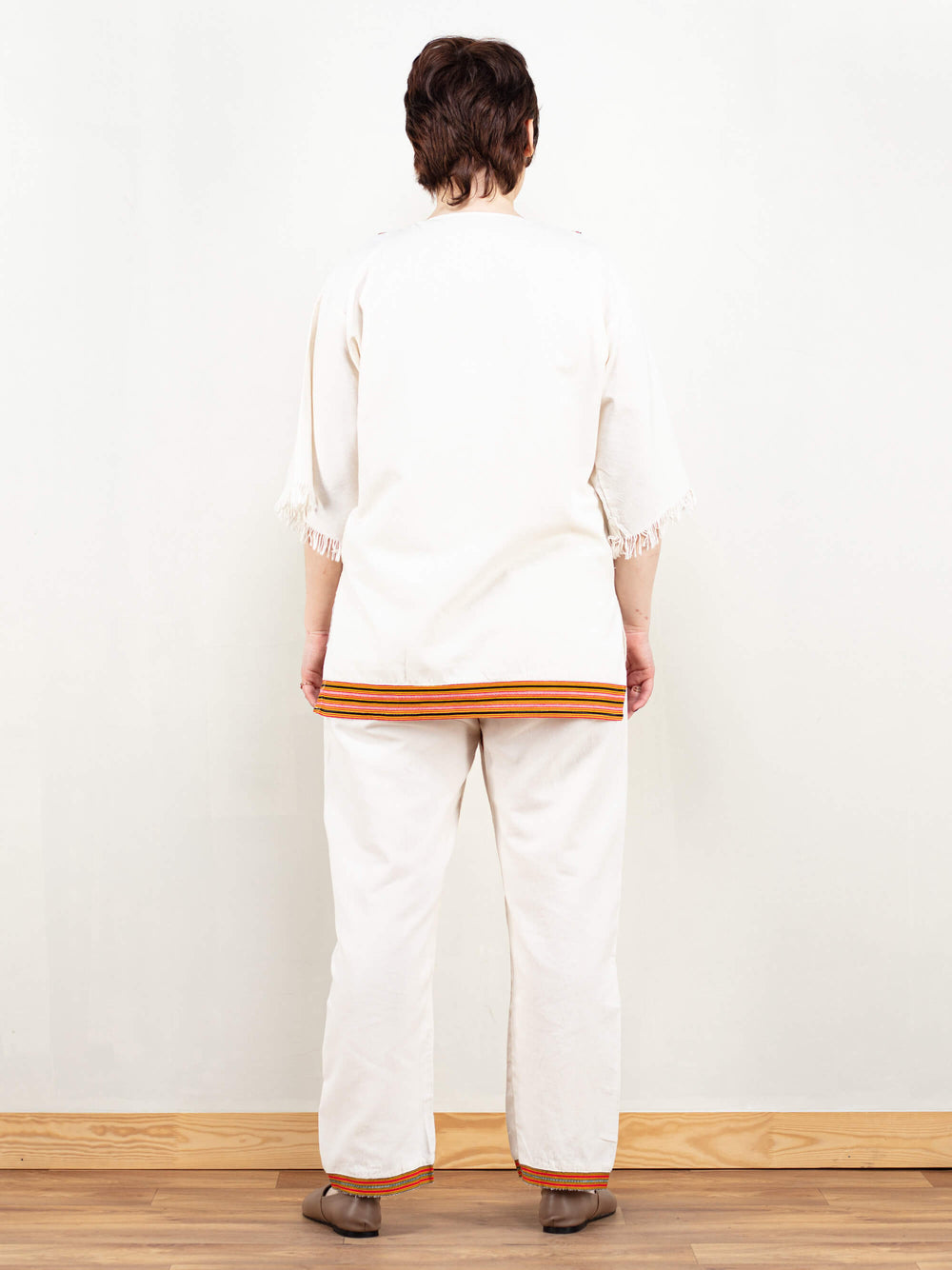 Vintage 70's Women Cotton Pantsuit - NorthernGrip