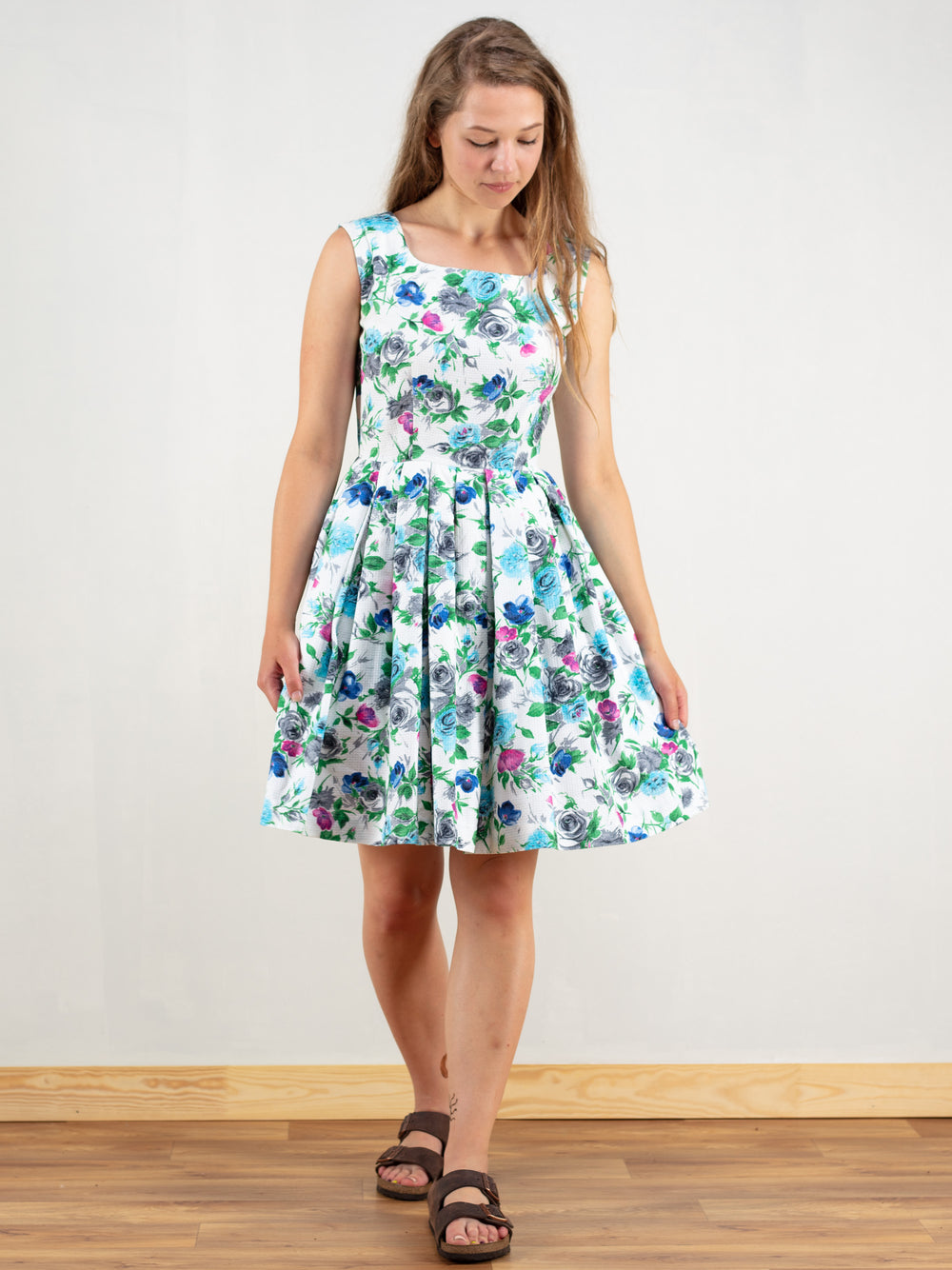 Vintage 60's Women Mod Floral Dress - NorthernGrip