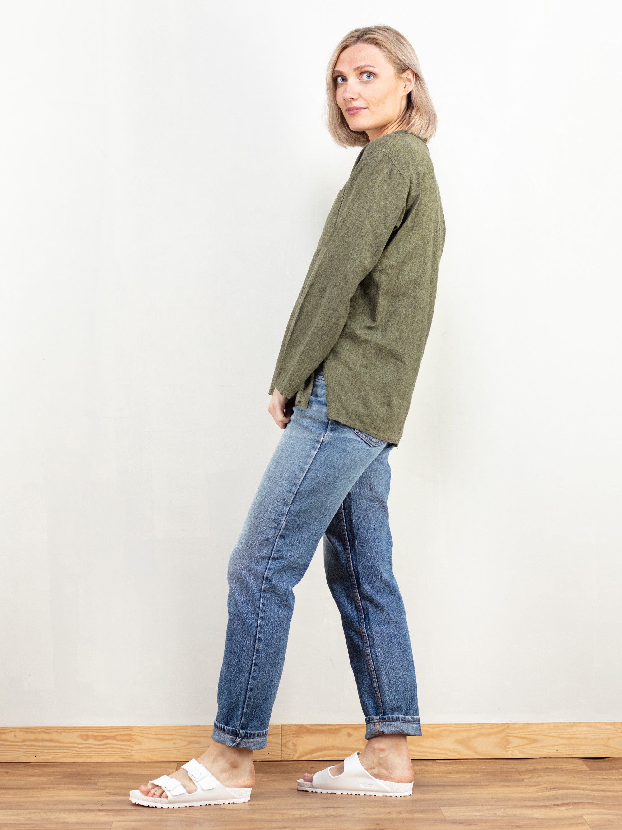 Online Vintage Store 80 s Women Smock Shirt Northern Grip NorthernGrip