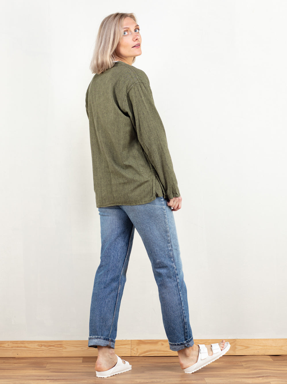 Vintage 80's Women Smock Shirt - NorthernGrip