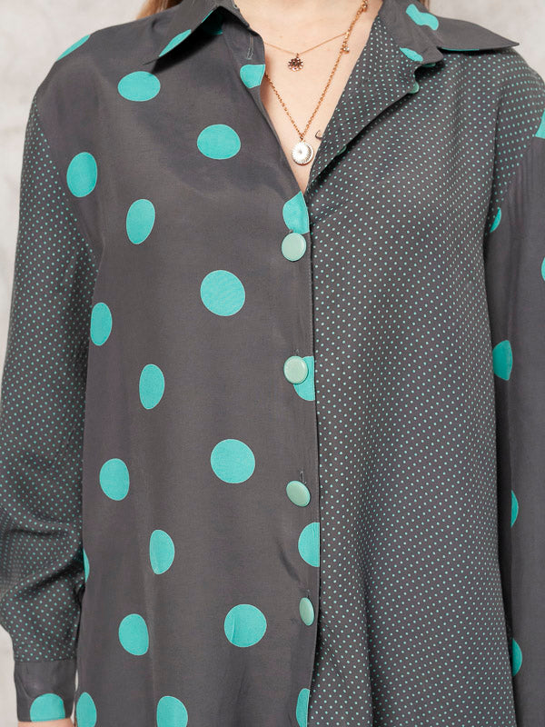 Online Vintage Store 80 s Polka Dot Blouse Northern Grip NorthernGrip
