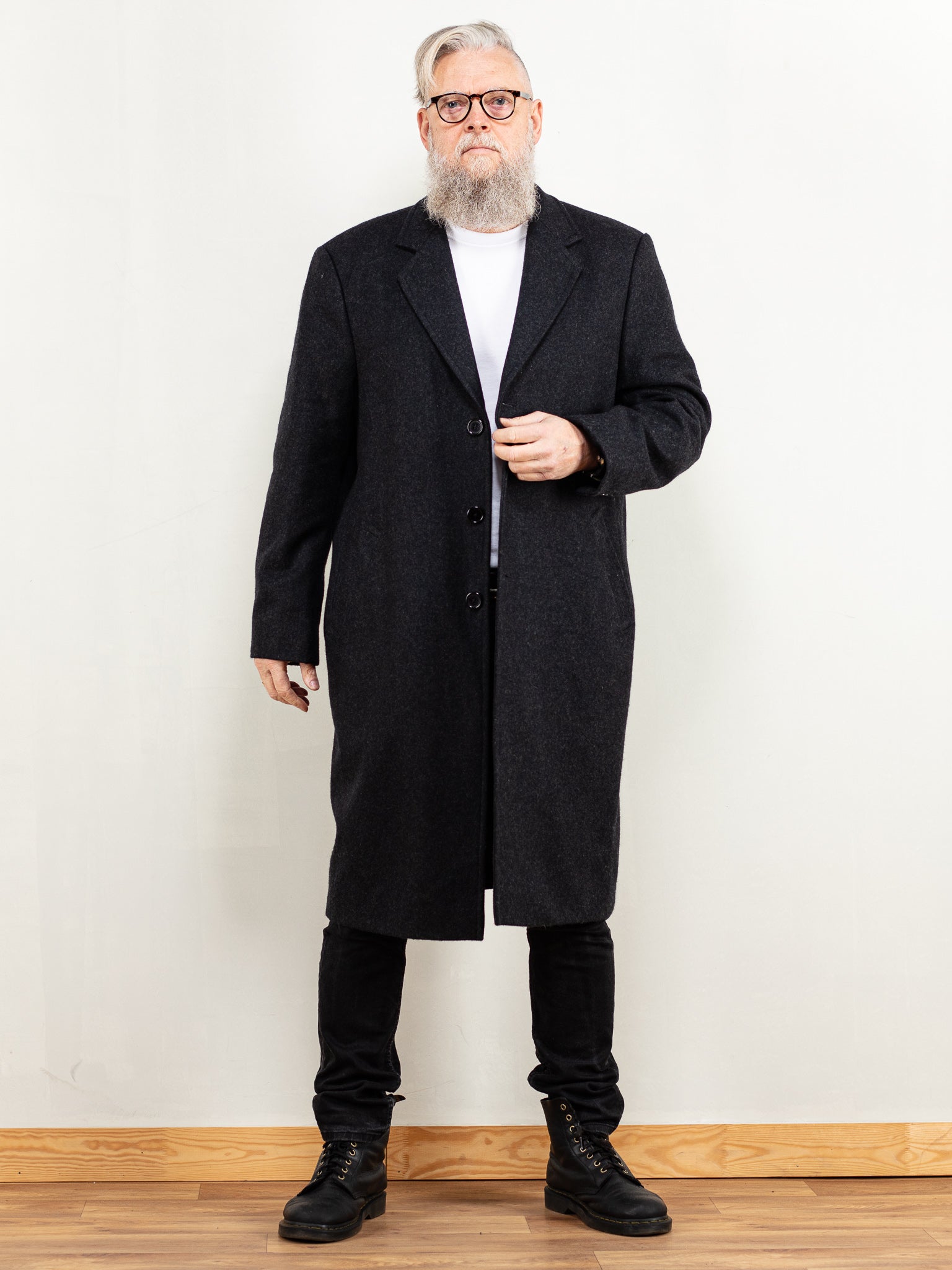 Classic wool blend coat cheap