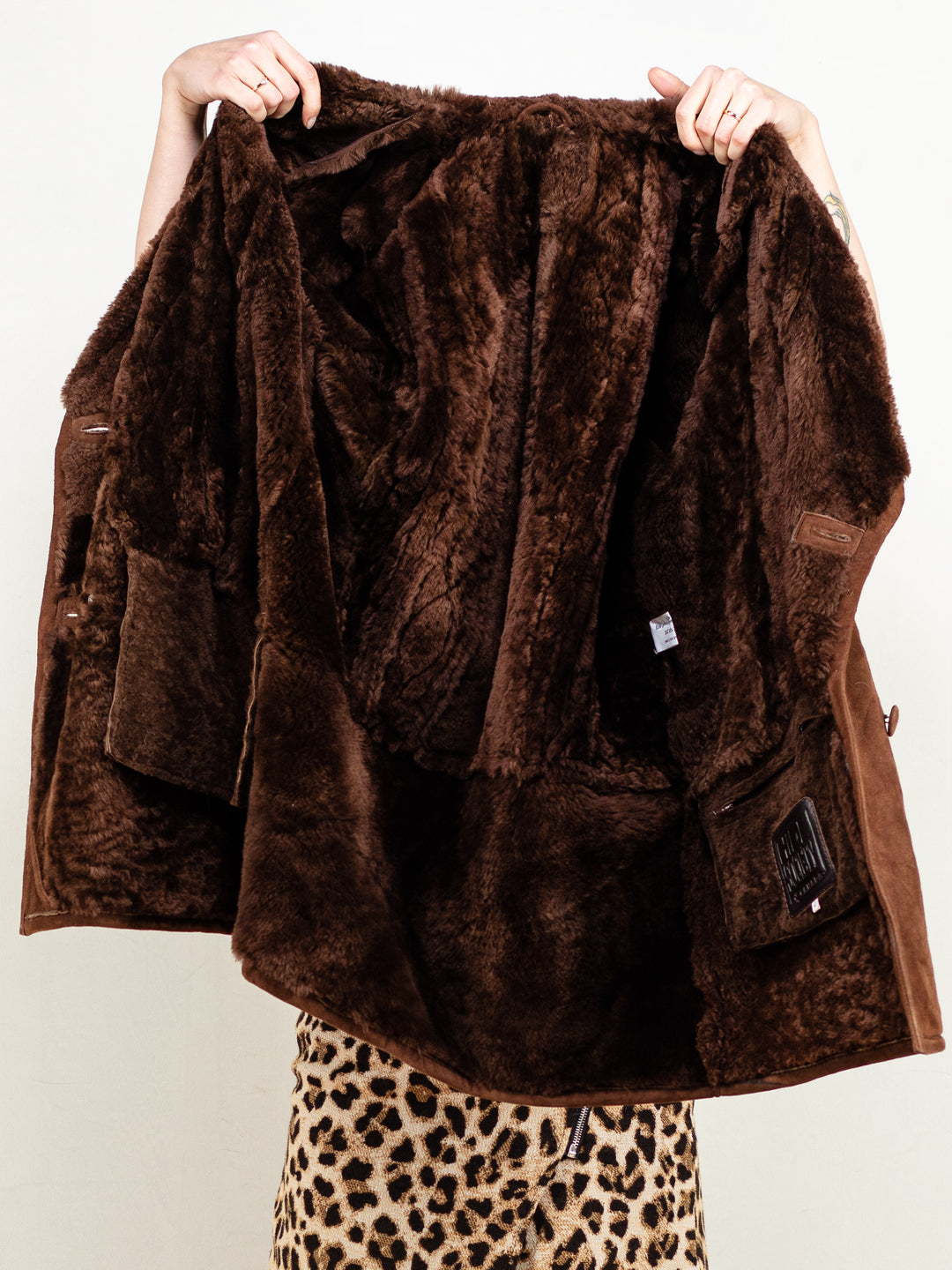 Vintage 80's Women Hide Society Sheepskin Coat - NorthernGrip