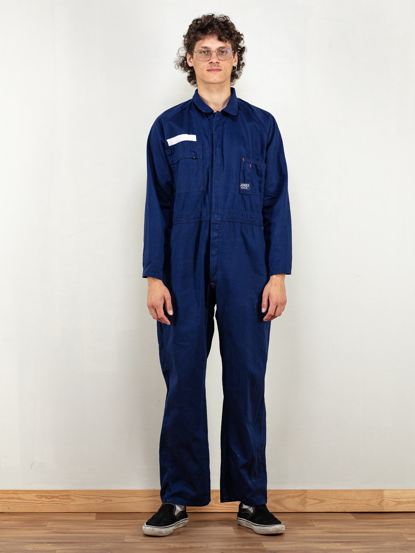 Online Vintage Store | 80's Men Indigo Blue Work Boiler suit