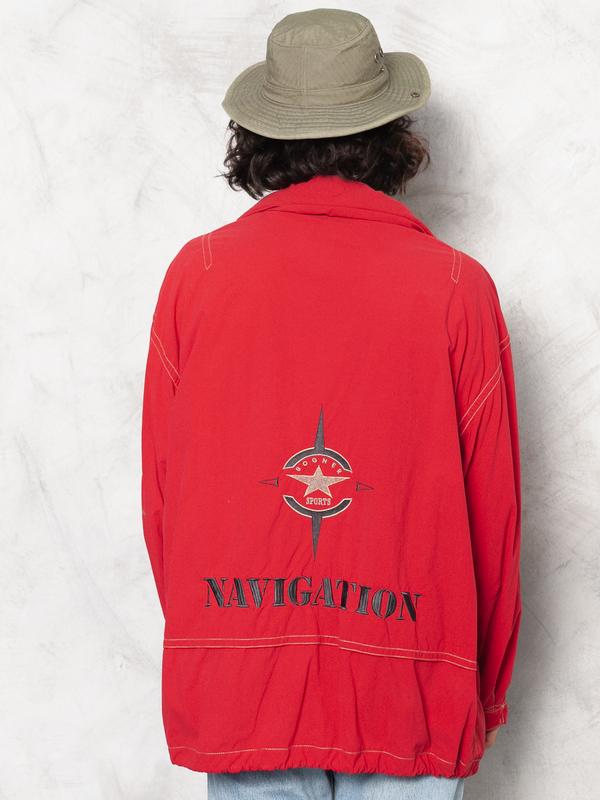 Red Windbreaker Men Jacket - NorthernGrip