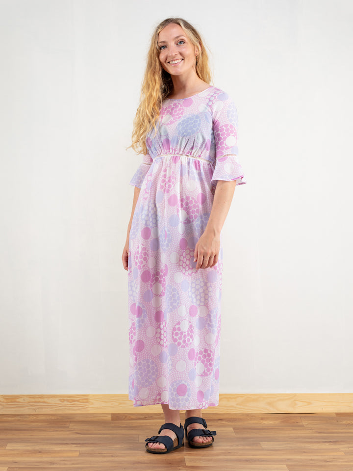 Online Vintage Store | 70's Pastel Patterned Dress Online Vintage Store | 70's Pastel Patterned Dress