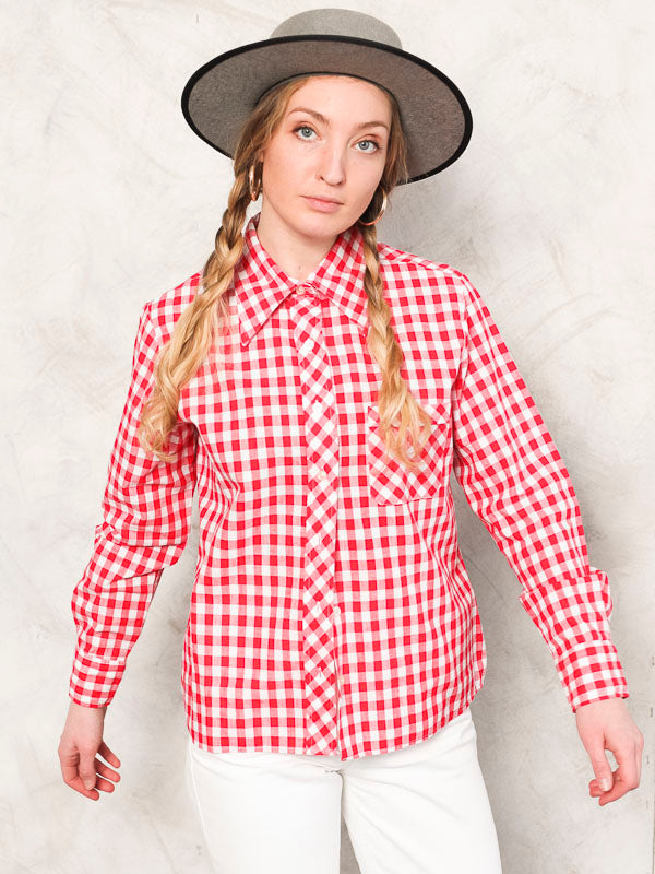 Vintage 90's Pink Plaid Shirt Women - NorthernGrip