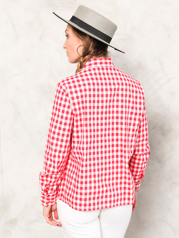 Vintage 90's Pink Plaid Shirt Women - NorthernGrip