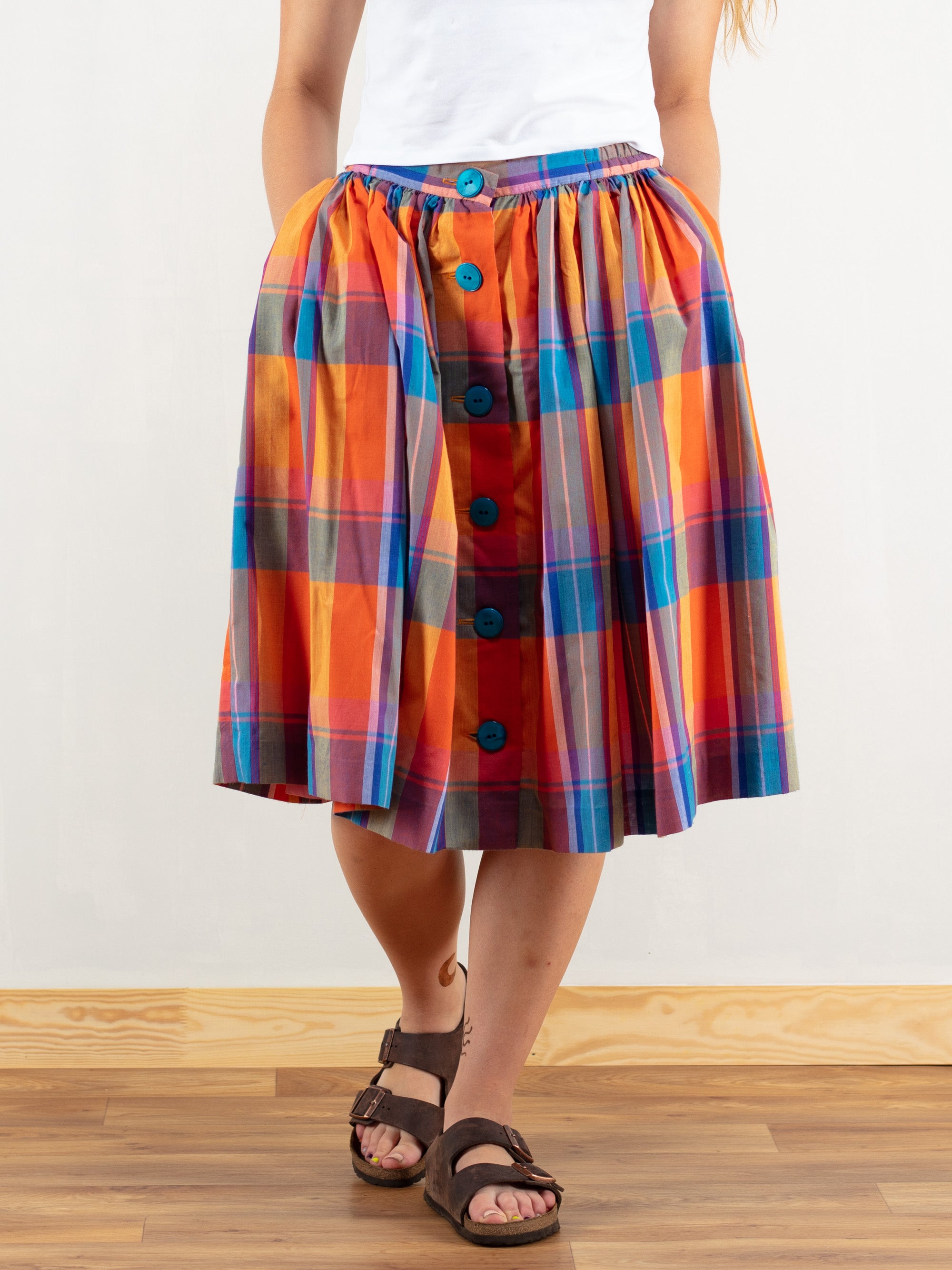 Vintage button front skirt cheap