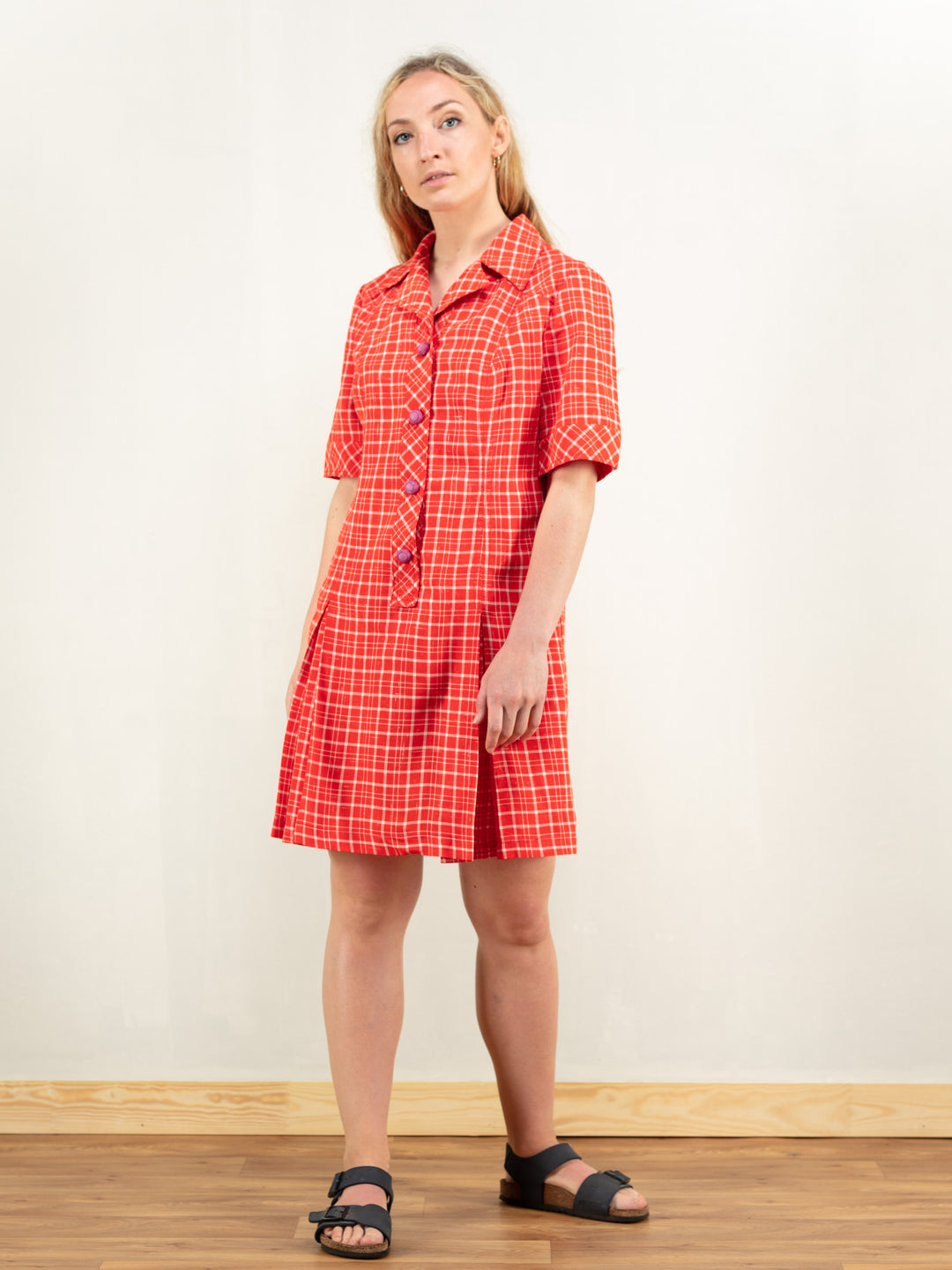 Online Vintage Store | 70's Red Plaid Dress | Northern Grip NorthernGrip Online Vintage Store | 70's Red Plaid Dress | Northern Grip NorthernGrip