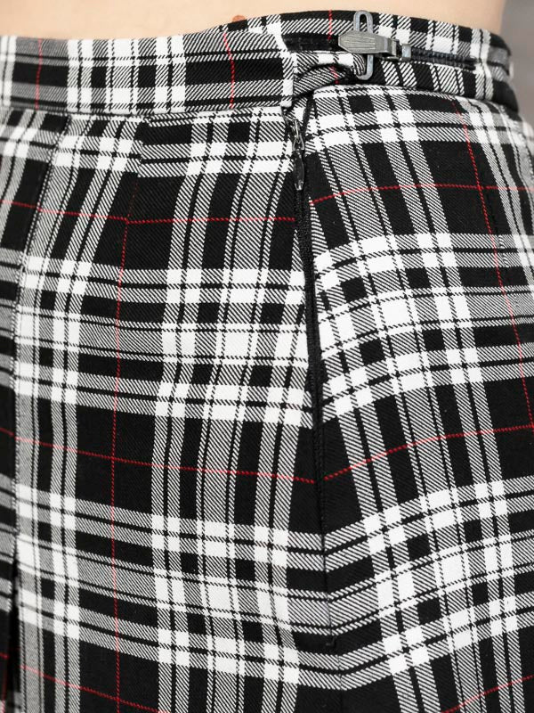 Preppy Schoolwear Skirt Vintage 90's A-line Skirt Flared Scottish Skirt Women Skirt Plaid Country Girl Skirt Women Clothing size Small