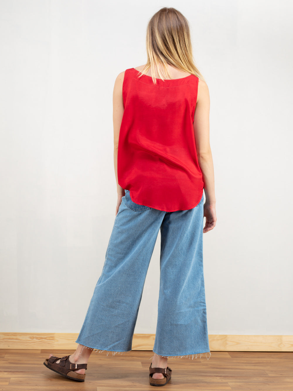Vintage 90's Red Summer Women Top - NorthernGrip
