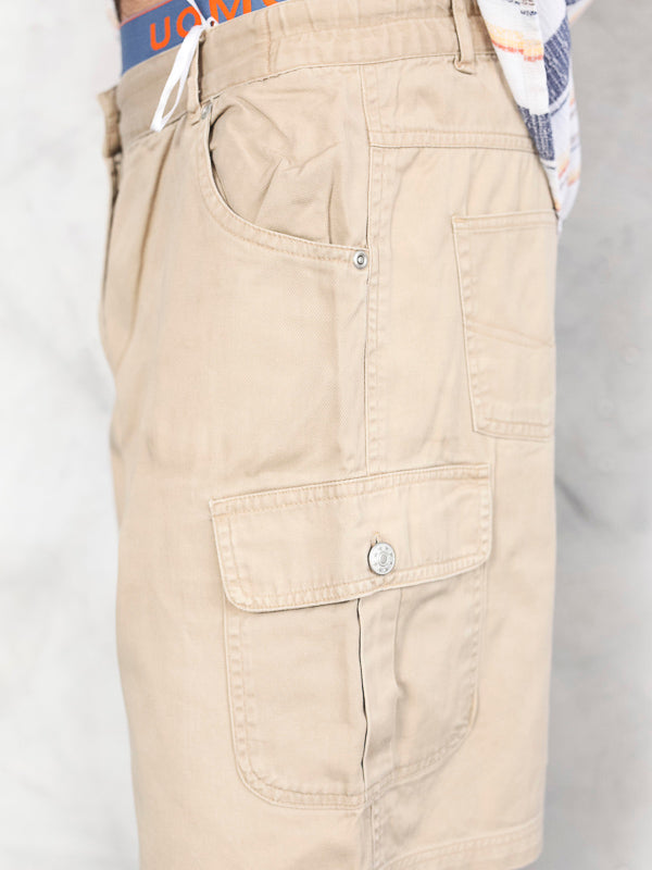 Vintage 90's Brown Men Cargo Shorts - NorthernGrip