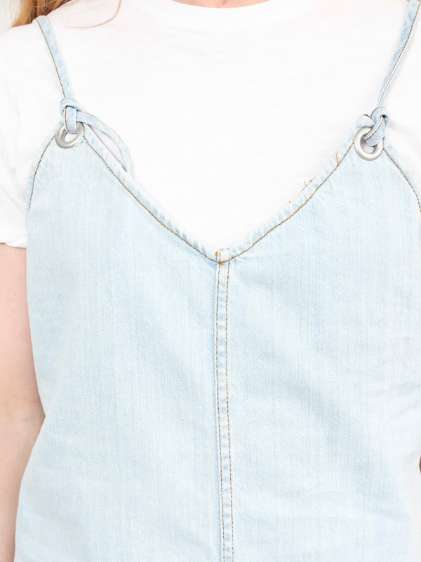 Vintage 80's Women Denim Slip Dress - NorthernGrip