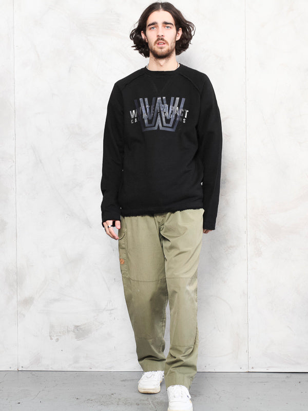 Calvin Klein Sweatshirt vintage 90's sportwear jumper cotton pullover minimalist activewear crew neck sweater spring clothing size medium