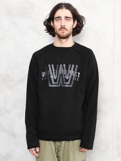 Calvin Klein Sweatshirt vintage 90's sportwear jumper cotton pullover minimalist activewear crew neck sweater spring clothing size medium