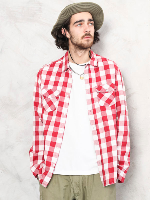 Vintage Online Store 90 s Oversized Plaid Shirt Northern Grip NorthernGrip