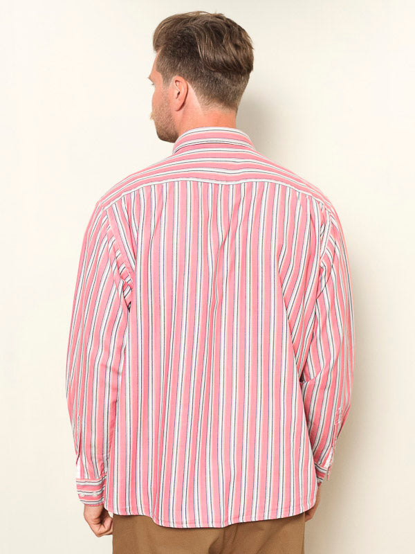 Vintage 90's Striped Pink Shirt
