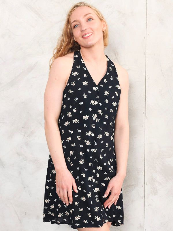 Vintage Online Store | 90's Black Floral Dress | Northern Grip NorthernGrip Vintage Online Store | 90's Black Floral Dress | Northern Grip NorthernGrip