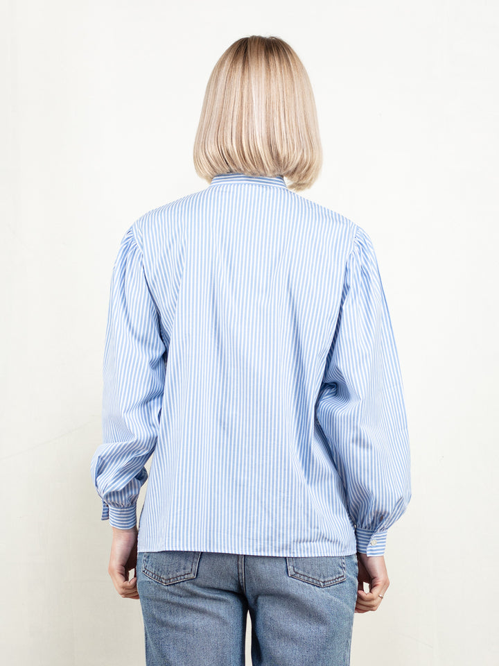 Vintage 80's Women Striped Shirt