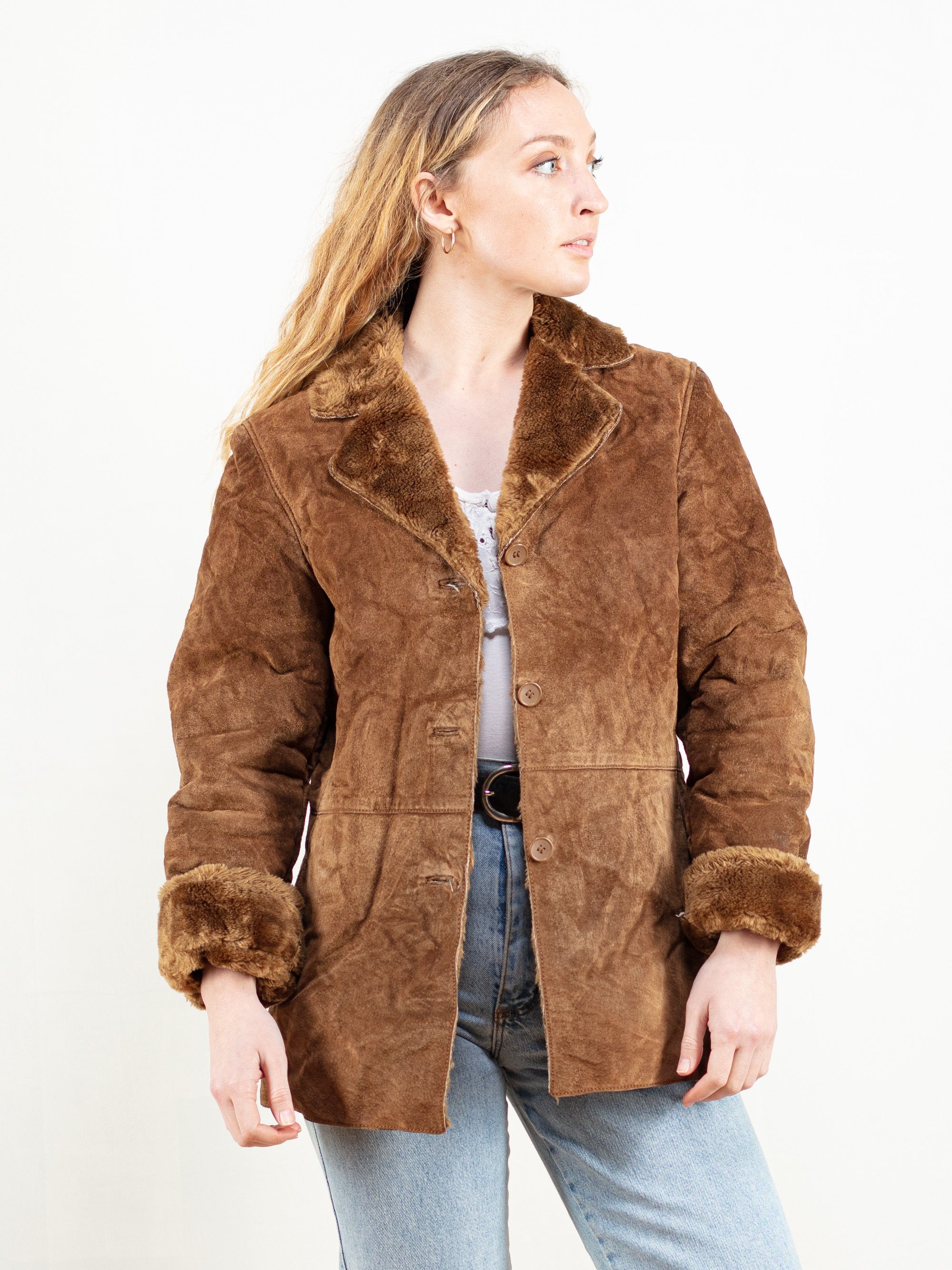 Sheepskin sherpa jacket on sale