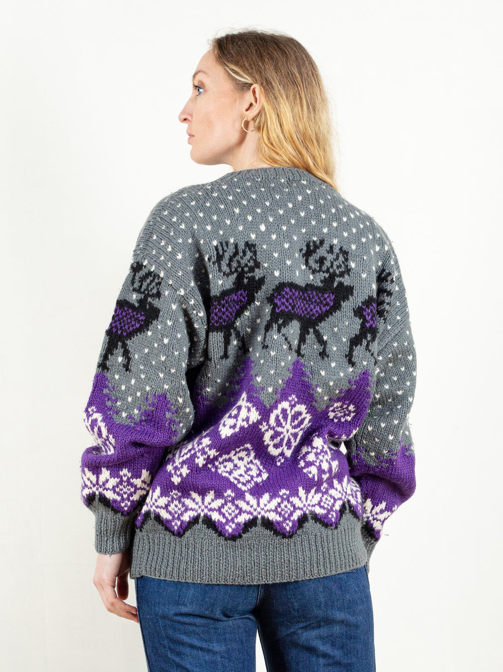 Vintage 90's Women Patterned Sweater - NorthernGrip