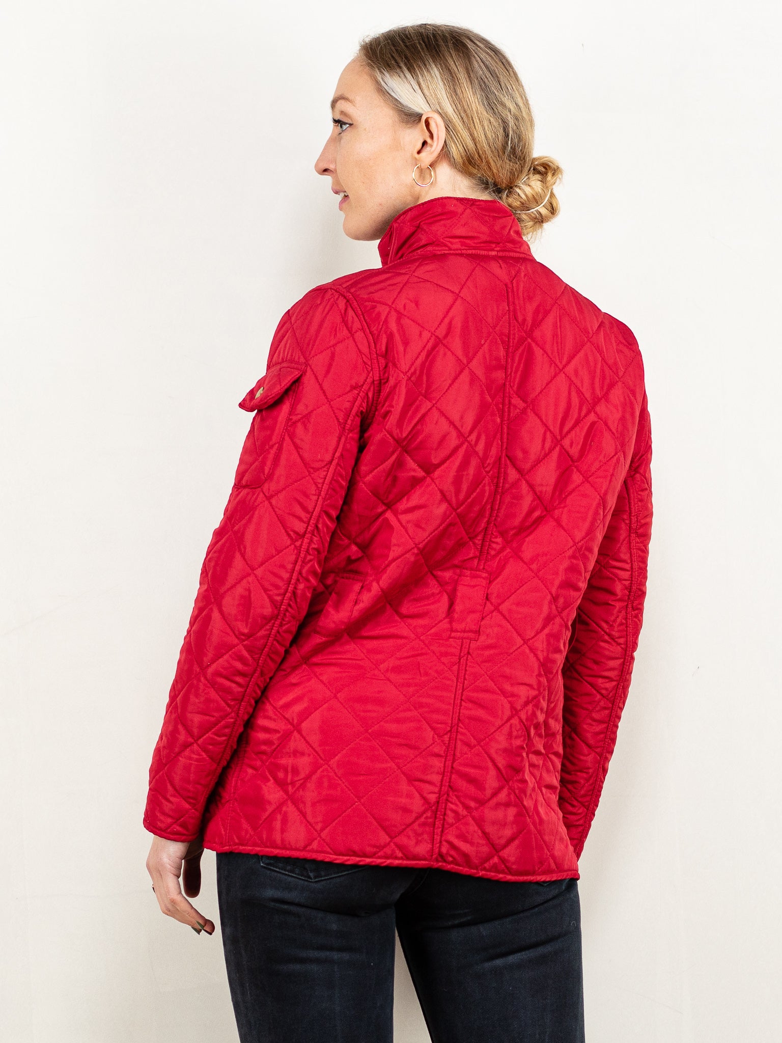 Online Vintage Store 00 s Women BARBOUR Quilted Jacket Northern Grip NorthernGrip