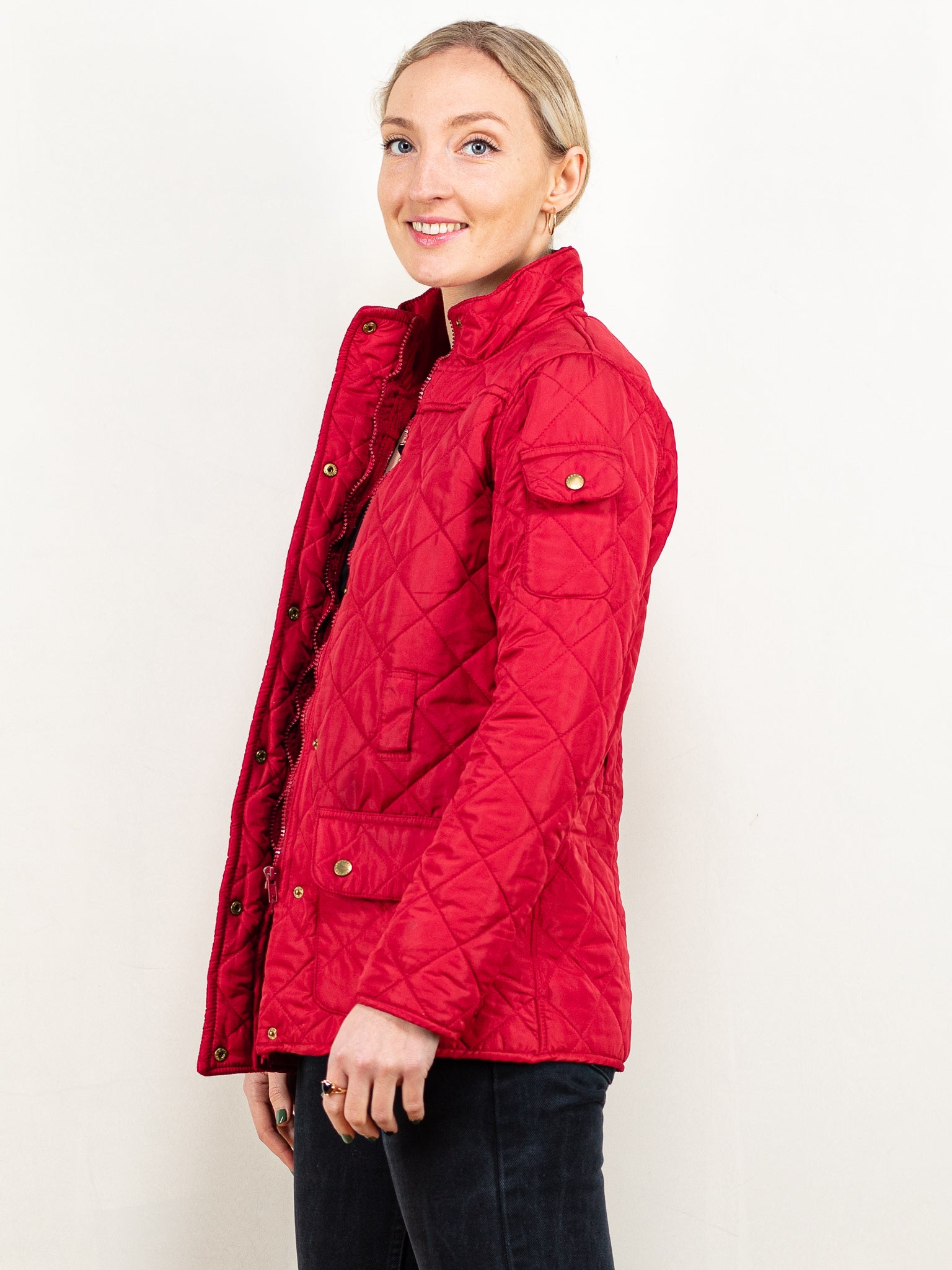 Womens red barbour coat on sale