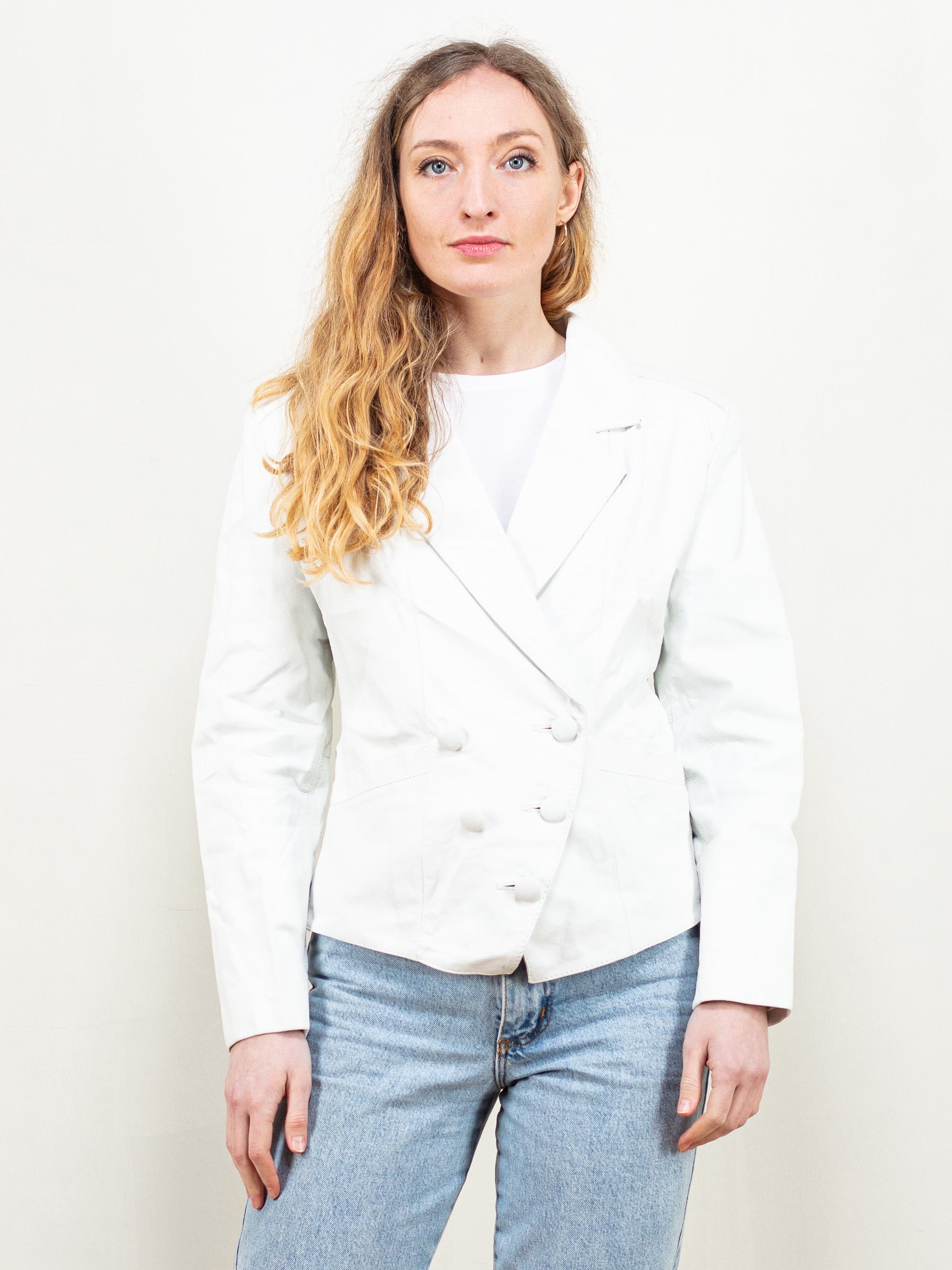 80s white leather jacket 2025