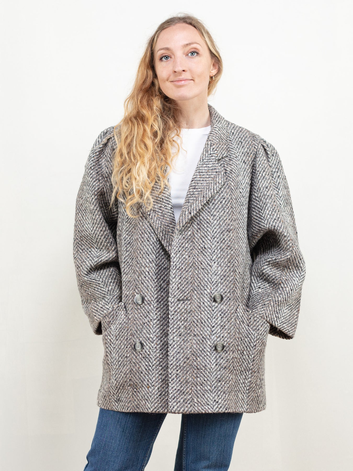 Online Vintage Store | 70's Women Tweed Coat | Northern Grip