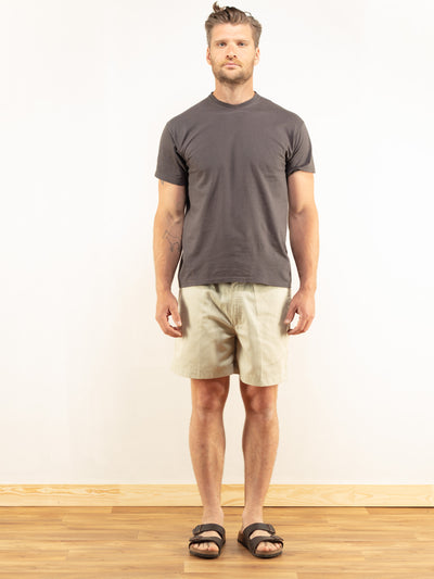 Beige Chino Shorts 90s vintage safari everyday short pants safari shorts summer shorts men clothing gift idea size extra large xl