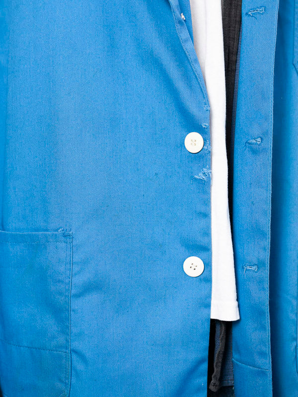 Work Jacket 70's work vintage workwear outerwear blue 1970's mechanic boyfriend gift size large l
