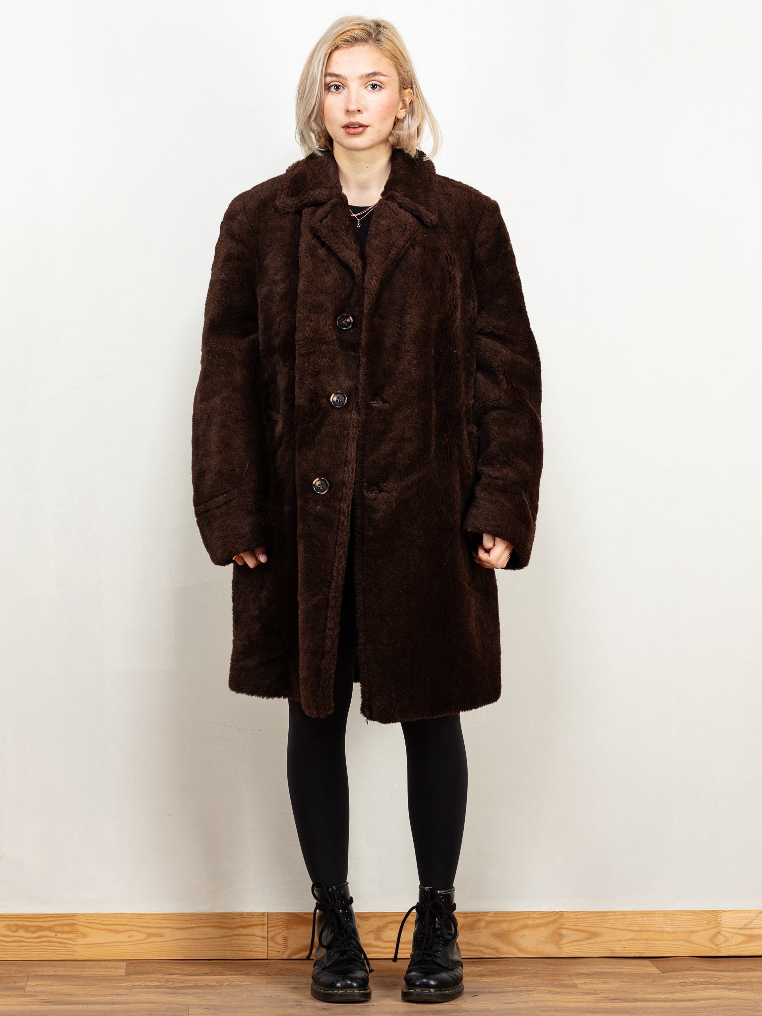 ジャケット・アウター vintage fake fur long coat Online Vintage Store | 60's Women Faux Fur Coat in Brown