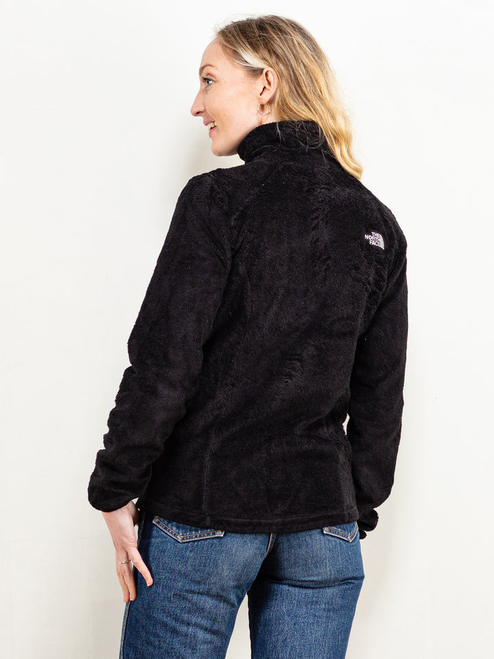 The North Face fleece jacket 90's zip up snowboard jacket ski sweater winter fleece jumper women vintage clothing black fleece size small