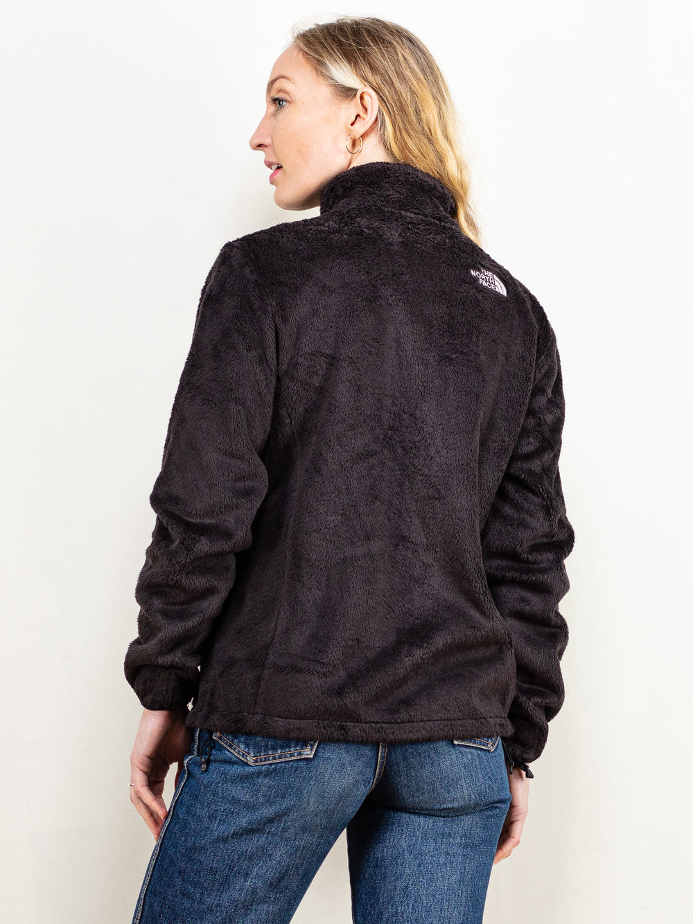Vintage 90's Women The North Face Fleece Jacket in Black - NorthernGrip