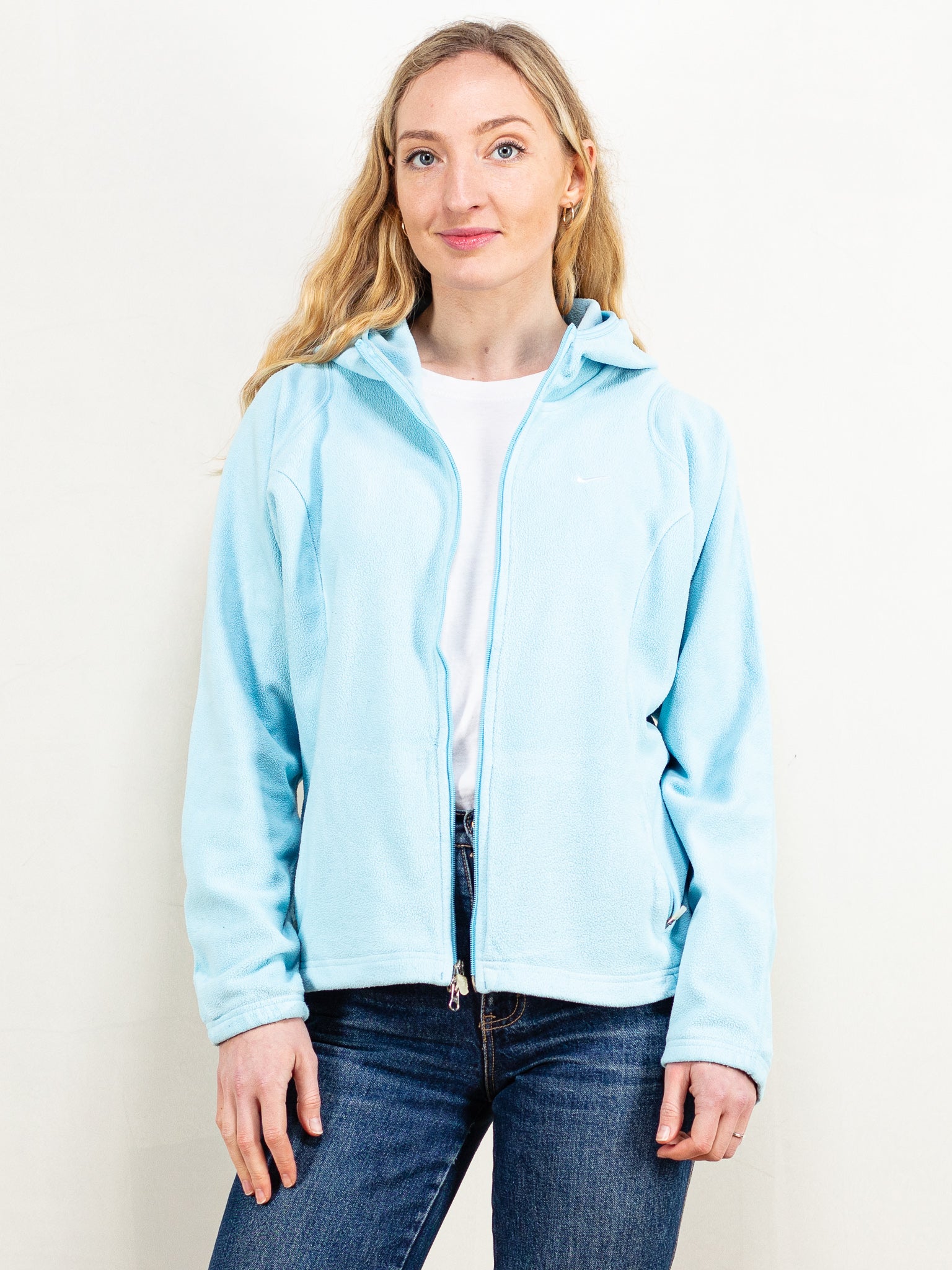 Online Vintage Store 90 s Women Nike Blue Fleece Northern Grip NorthernGrip