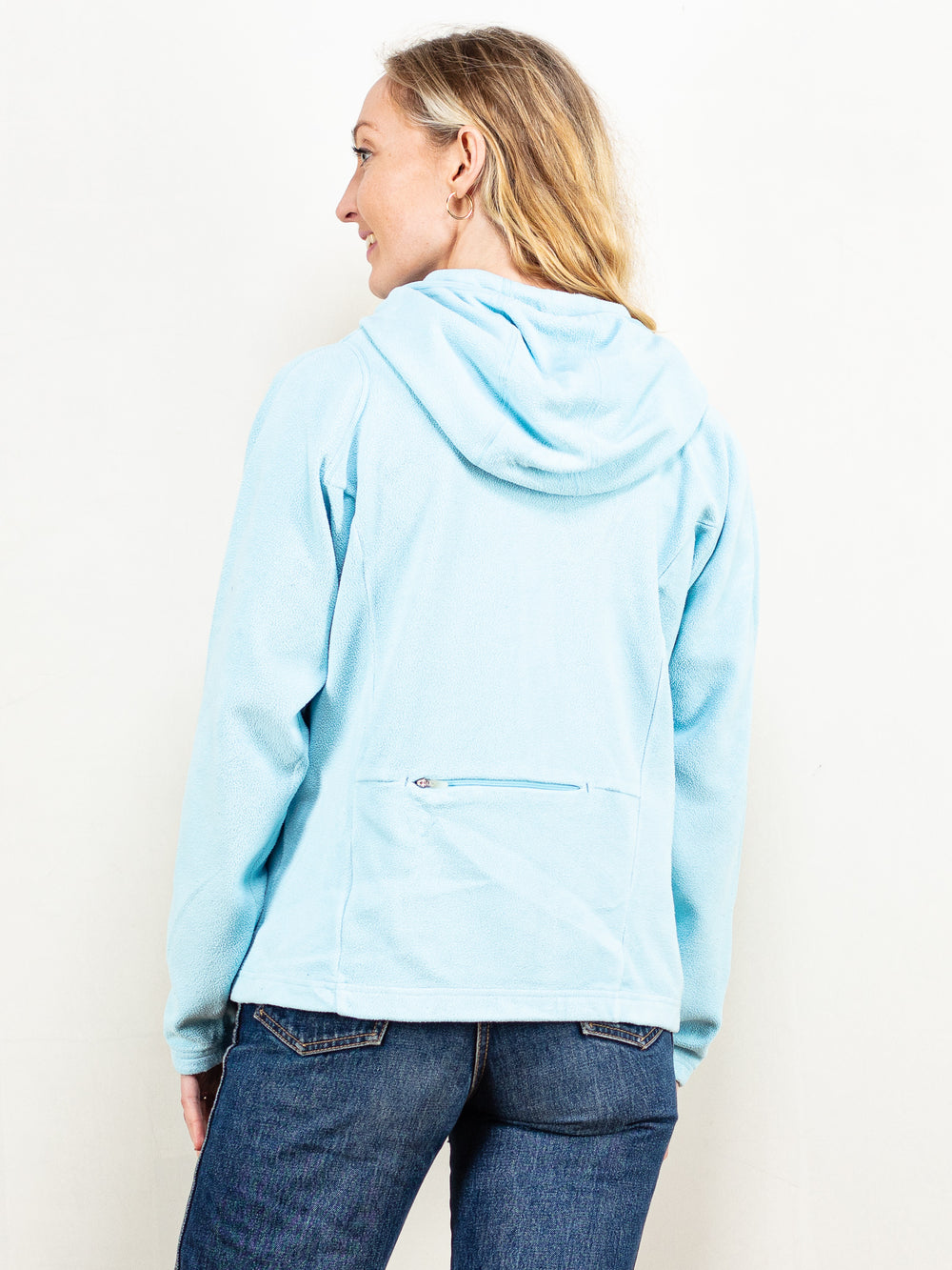 Vintage 90's Women Nike Therma-Fit Fleece Jacket in Blue - NorthernGrip