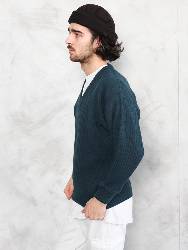 Vintage 90 s Wool Sweater Men Sweater Norther Grip NorthernGrip