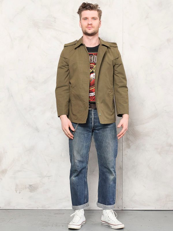 Vintage 80's Men Army Jacket - NorthernGrip