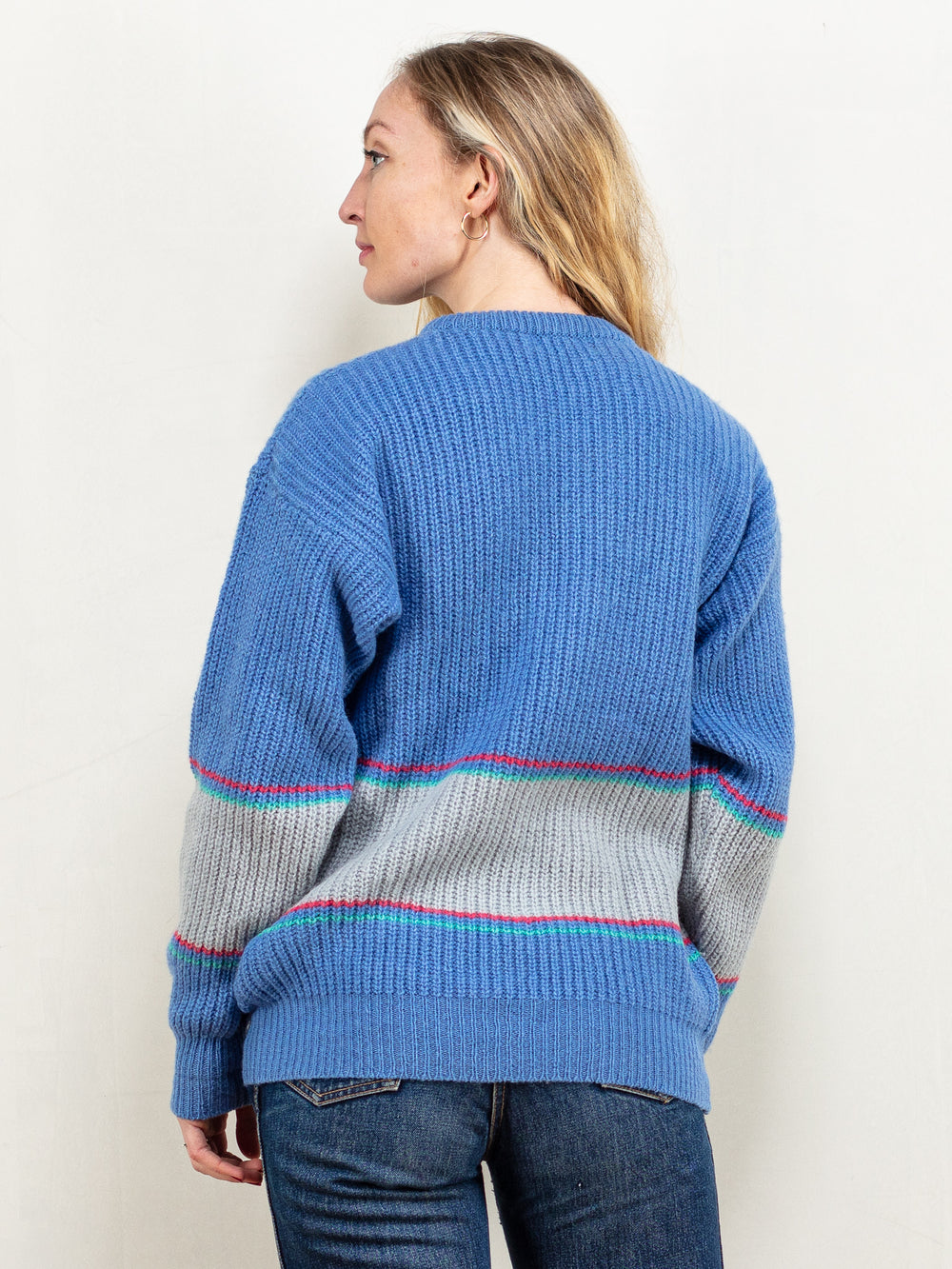 Vintage 90's Women Shetland Wool Knit Sweater - NorthernGrip