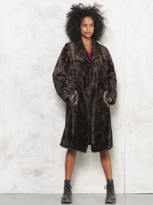 Vintage 70's Women Faux Fur Coat - NorthernGrip